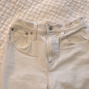 Madewell High Rise Slim Boy Jeans in Tile White size 23